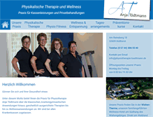 Tablet Screenshot of physiotherapie-toedtmann.de